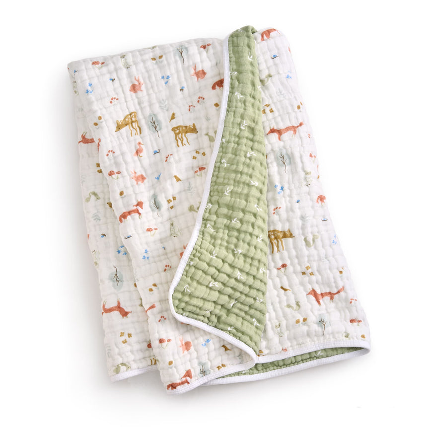 Couverture en Mousseline de Coton - Sage Woodland-Aden + Anais-ADE-EMBC10028-CLÉMENT
