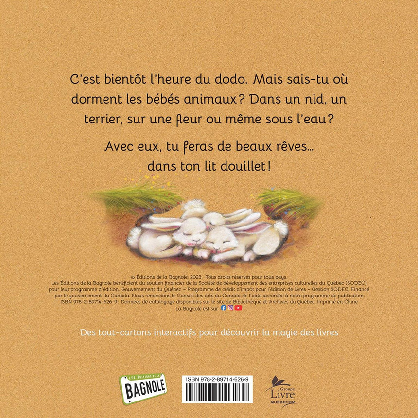 Au Dodo Avec Les Bébés Animaux-Clément - Librairie-ADP-875836-CLÉMENT