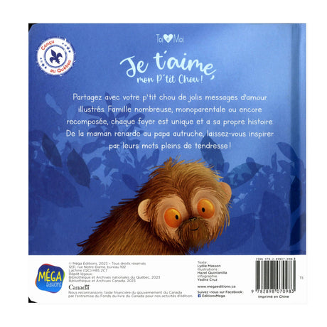 Je T'Aime Mon P'Tit Chou !-Clément - Librairie-ADP-878301-CLÉMENT
