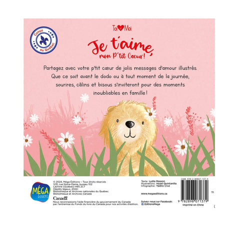 Je T'Aime, Mon P'Tit Coeur!-Clément - Librairie-ADP-895482-CLÉMENT