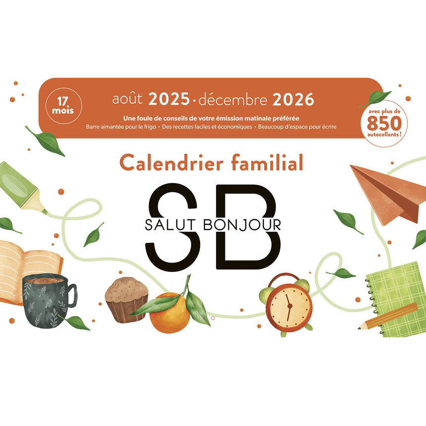 Calendrier Familial 2025-2026-Clément - Librairie-ADP-895507-CLÉMENT