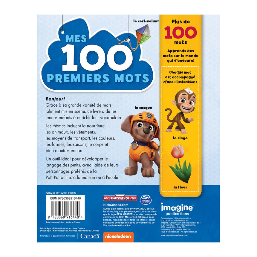 La Pat' Patrouille Mes 100 premiers mots-Clément - Librairie-ADP-898818-CLÉMENT