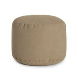 Pouf Repose-pieds Rond- Brun Amande-Arico-AIC-24001011301-CLÉMENT