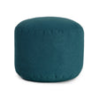 Pouf Repose-Pieds Rond - Bleu Agave-Arico-AIC-2400101131-CLÉMENT