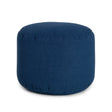 Pouf Repose-Pieds Rond - Bleu Océan-Arico-AIC-2400101132-CLÉMENT