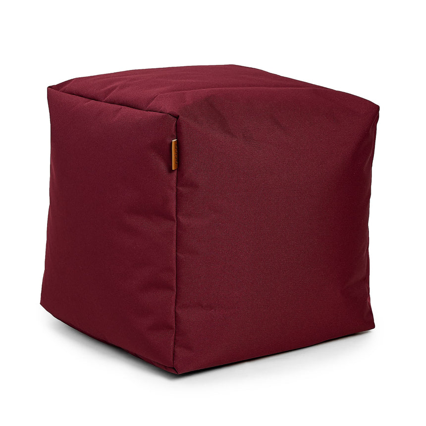 Pouf Repose-Pieds Carré - Bordeaux-Arico-AIC-2400101189-CLÉMENT