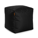 Pouf Repose-Pieds Carré - Noir-Arico-AIC-2400101197-CLÉMENT