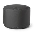 Pouf Repose-pieds Rond - Charbon-Arico-AIC-050003-CLÉMENT