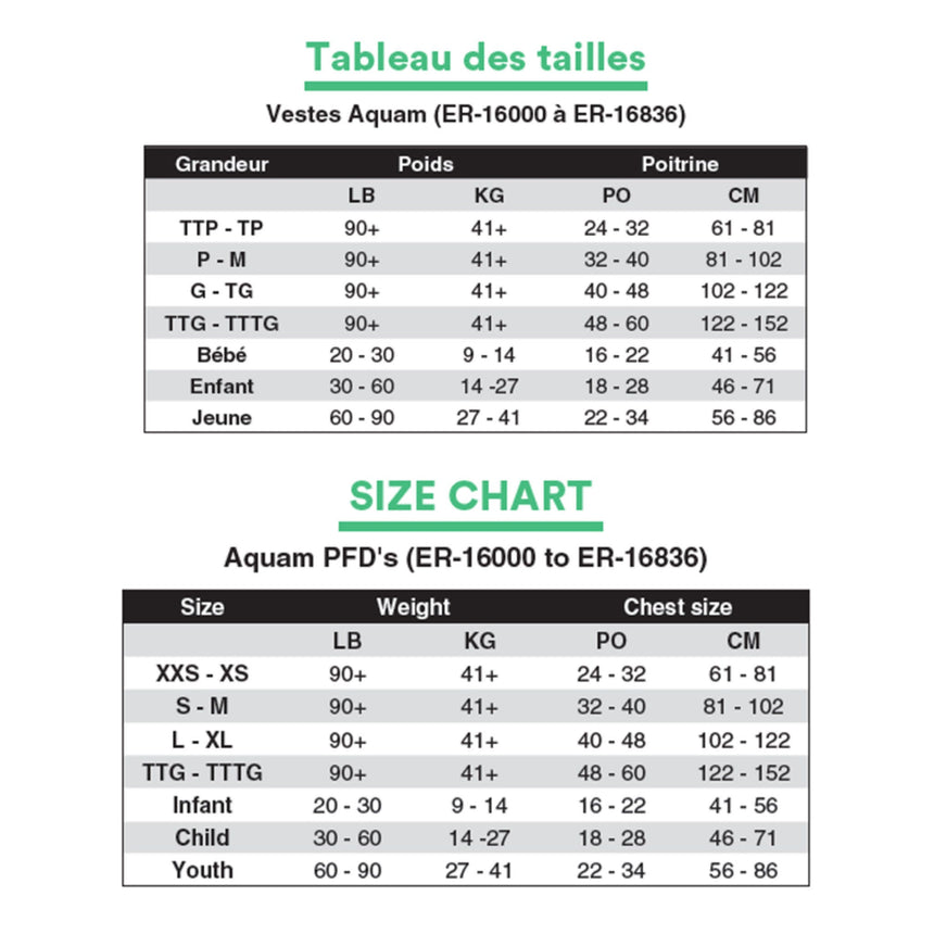 Veste de Flottaison 20-30lb-Aquam-AQM-ER-16000-CLÉMENT
