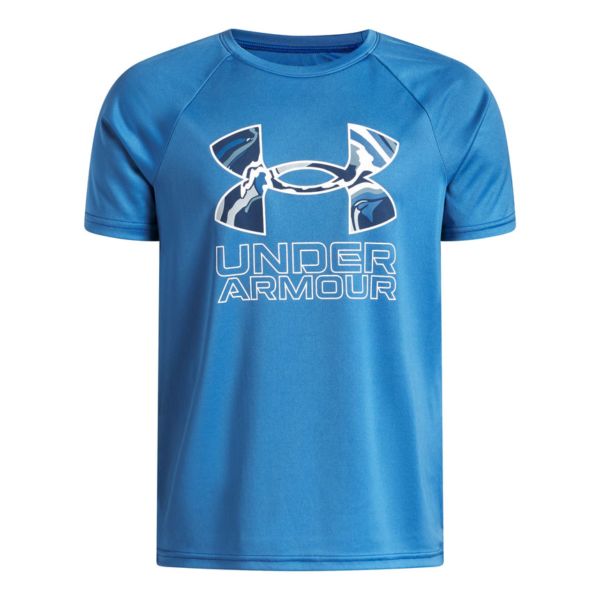 T-shirt Tech Hybrid Print 8-16ans-Under Armour-Bleu-S-ARM-1387036-430-CLÉMENT