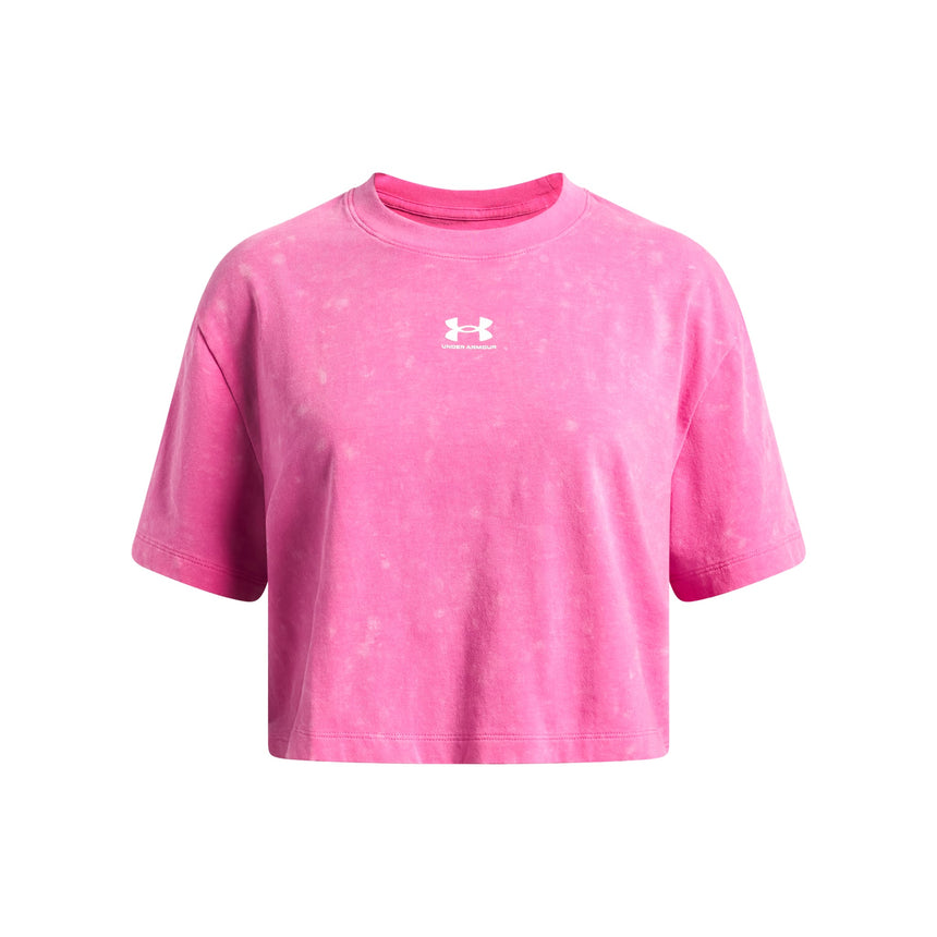 T-shirt Rival Wash 8-16ans-Under Armour-Rose-S-ARM-6011673-637-CLÉMENT