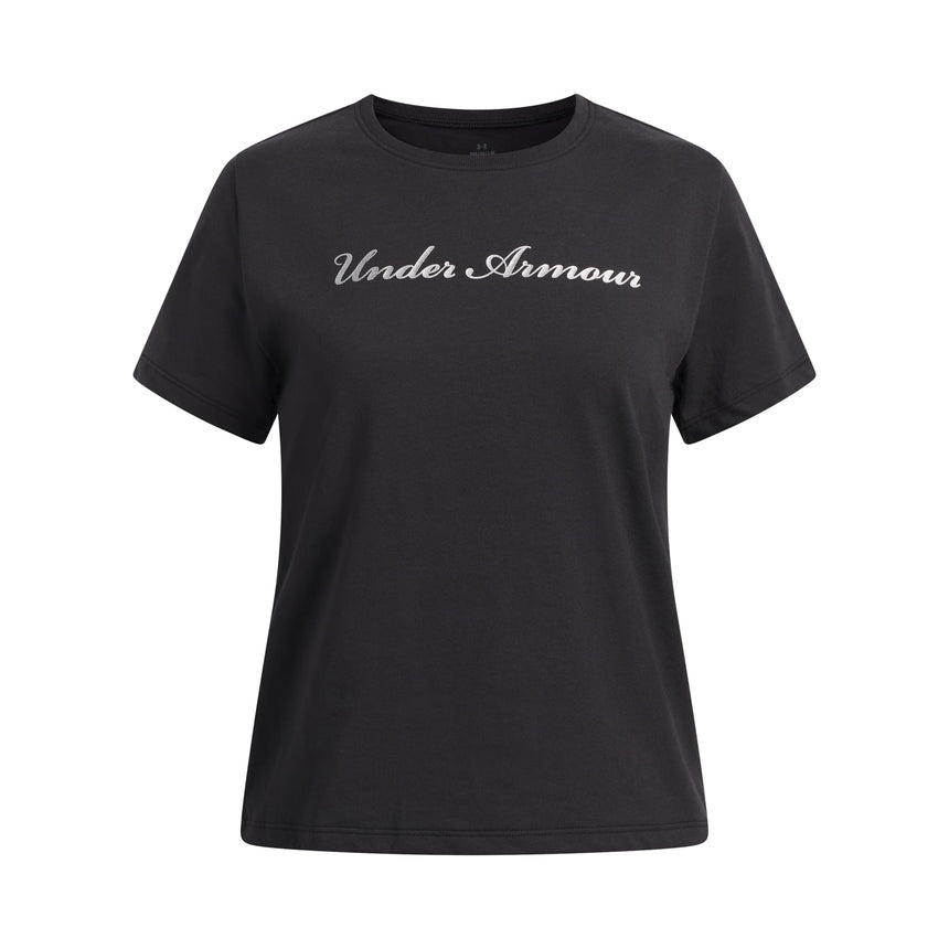 T-shirt Rival Shimmer 8-16ans-Under Armour-Noir-S-ARM-6013645-001-CLÉMENT