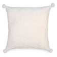 Coussin Blanc Bouclé avec Pompons-Attitudes Import-ATT-LH6065-CLÉMENT
