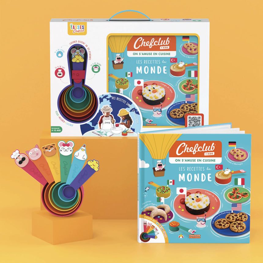 Coffret-Livre Les recettes du monde-Chefclub-AUT-2-29386-CLÉMENT