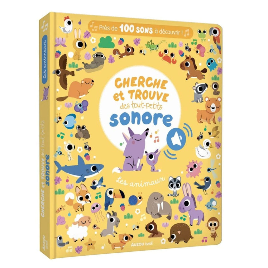 Cherche et trouve des tout-petits sonore : les animaux-Auzou-AUZ-791039527750-CLÉMENT