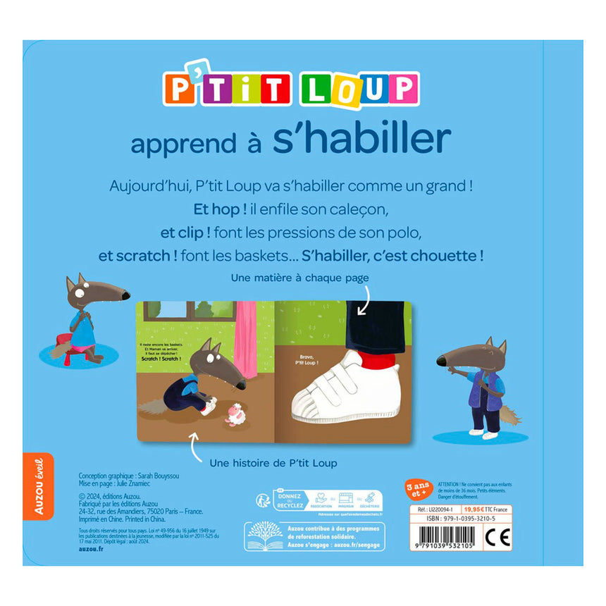 P'tit Loup Apprends à s'Habiller-Auzou-AUZ-791039532105-CLÉMENT