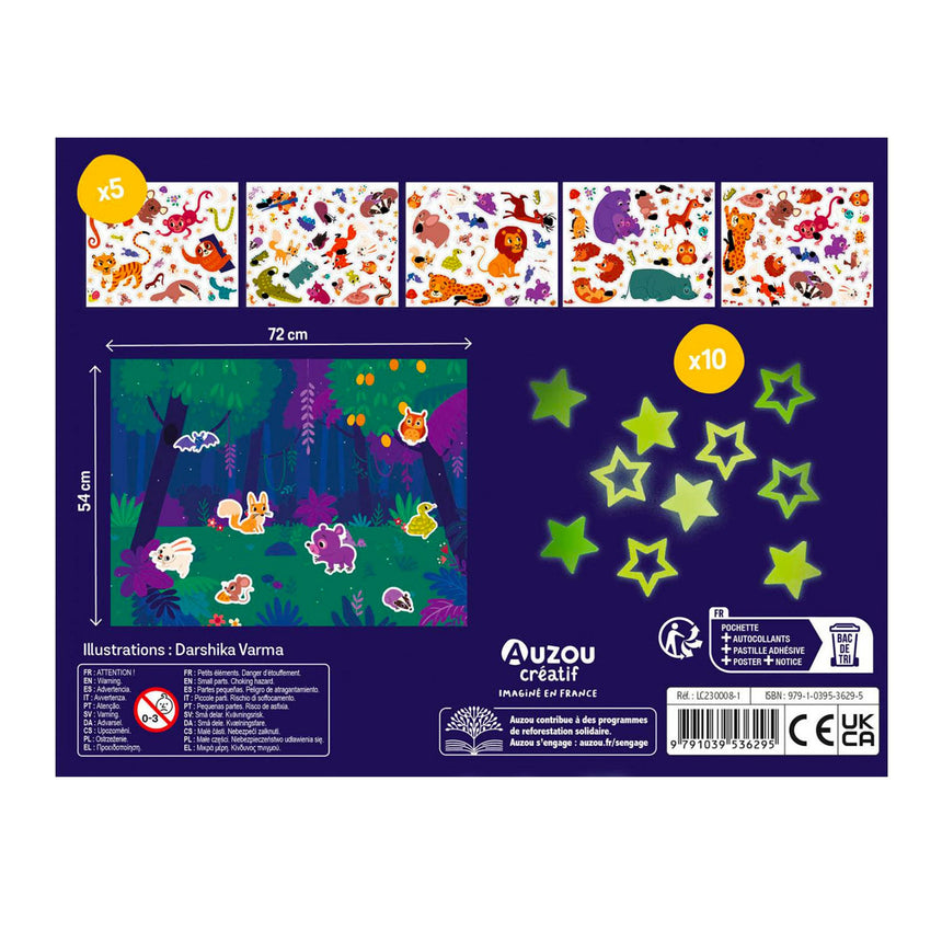 Mes 200 Autocollants phosphorescents-Auzou-AUZ-791039536295-CLÉMENT