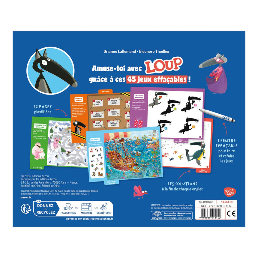 Mes Jeux Effaçables - Loup-Auzou-AUZ-791039541442-CLÉMENT