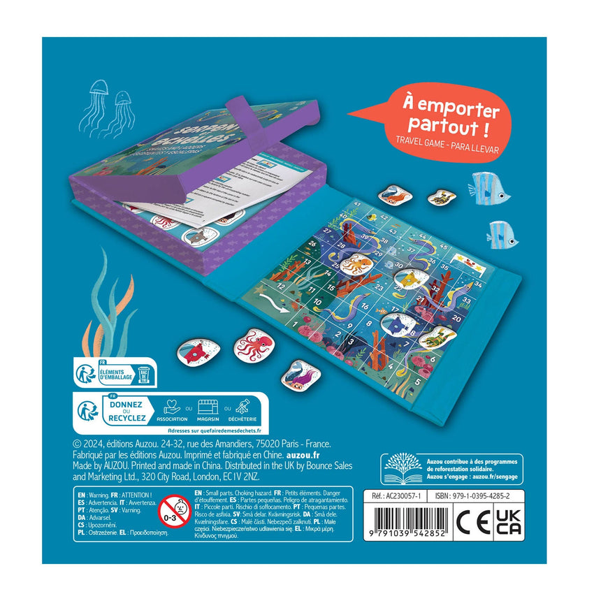 Jeu Magnétique Serpents Échelles-Auzou-AUZ-791039542852-CLÉMENT