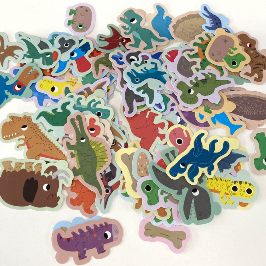Dinosaures: 100 Gommettes-Auzou-AUZ-791039575508-CLÉMENT