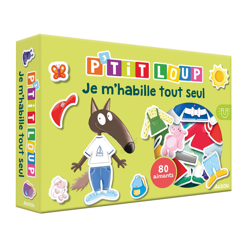 Coffret aimanté P'tit Loup - Je m'habille tout seul-Auzou-AUZ-791039581523-CLÉMENT