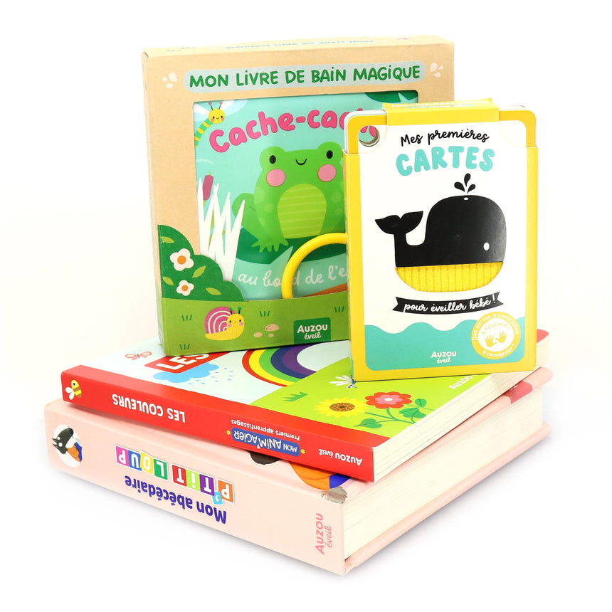 Ensemble de Livres (4) Cadeau de Naissance-Auzou-AUZ-791039591645-CLÉMENT