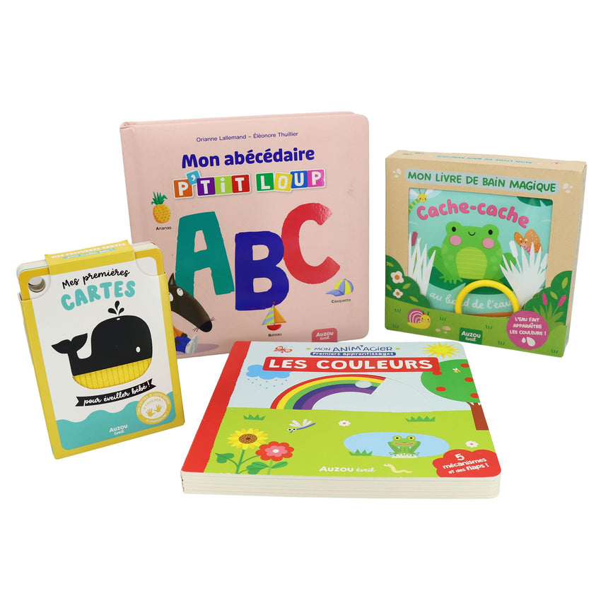 Ensemble de Livres (4) Cadeau de Naissance-Auzou-AUZ-791039591645-CLÉMENT