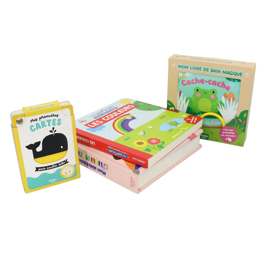 Ensemble de Livres (4) Cadeau de Naissance-Auzou-AUZ-791039591645-CLÉMENT
