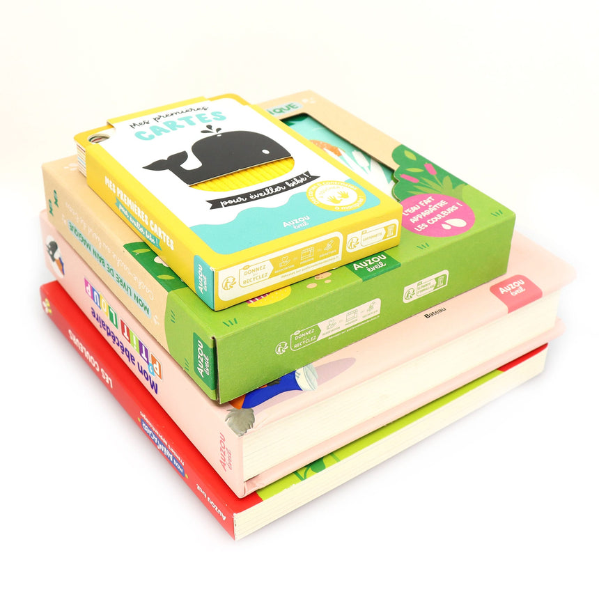 Ensemble de Livres (4) Cadeau de Naissance-Auzou-AUZ-791039591645-CLÉMENT