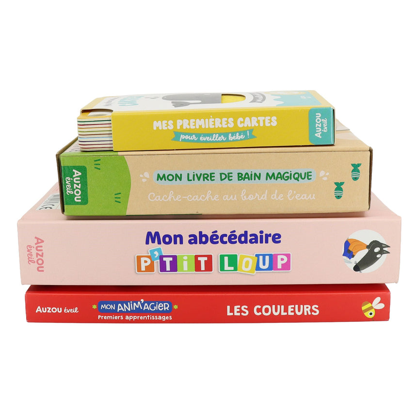 Ensemble de Livres (4) Cadeau de Naissance-Auzou-AUZ-791039591645-CLÉMENT