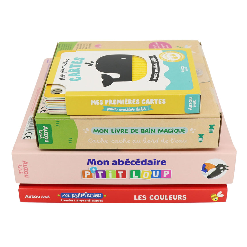 Ensemble de Livres (4) Cadeau de Naissance-Auzou-AUZ-791039591645-CLÉMENT