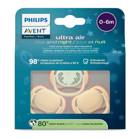 Suce Ultra Air Nuit 0-6mois - Jaune (3)-Philips Avent-AVE-PASCF08723-CLÉMENT