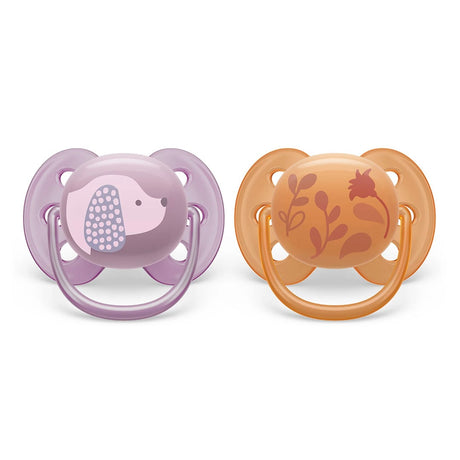 Suce Ultra Douce 6-18 mois Chiot Violet / Feuilles Orange (2)-Philips Avent-AVE-PASCF09118-CLÉMENT