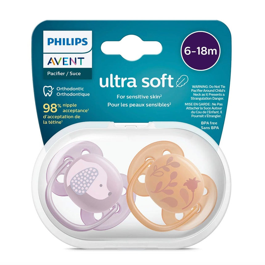Suce Ultra Douce 6-18 mois Chiot Violet / Feuilles Orange (2)-Philips Avent-AVE-PASCF09118-CLÉMENT