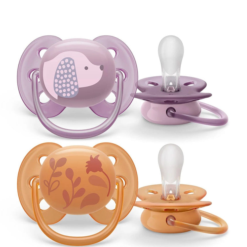 Suce Ultra Douce 6-18 mois Chiot Violet / Feuilles Orange (2)-Philips Avent-AVE-PASCF09118-CLÉMENT