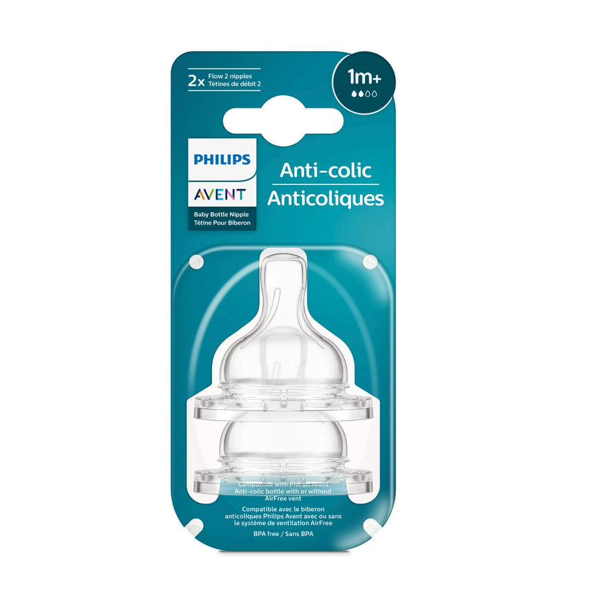Tétines Anticolique (2) Niveau 2 pour 1mois+-Philips Avent-AVE-PASCY76202-CLÉMENT