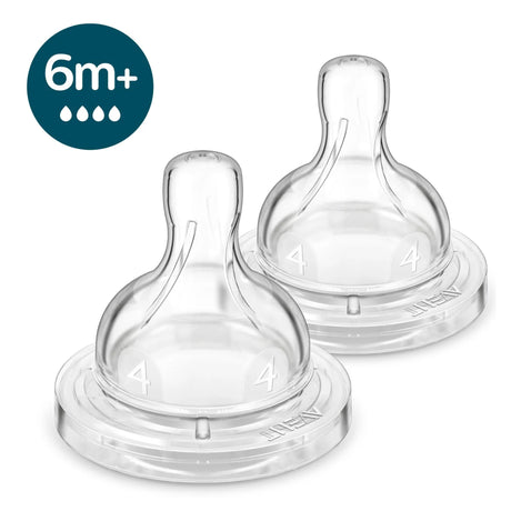 Tétines Anticolique (2) Niveau 4 pour 6mois+-Philips Avent-AVE-PASCY76402-CLÉMENT