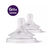 Tétines (2) 6mois+ Naturel Response Flow 5-Philips Avent-AVE-PASCY96502-CLÉMENT