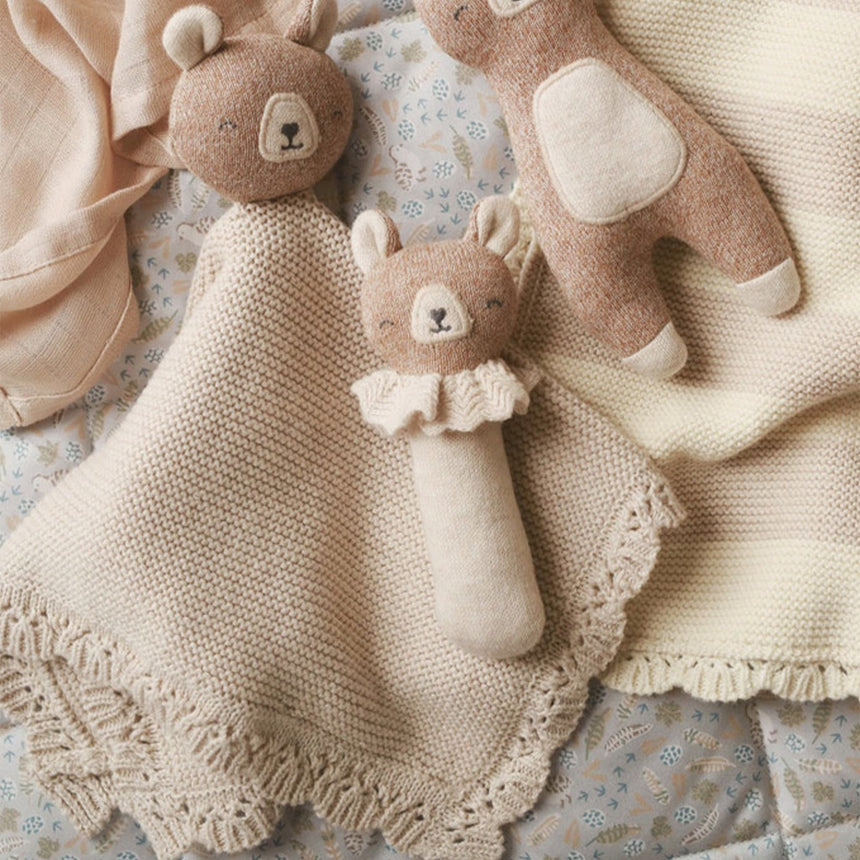Doudou Tricot Ours-Avery Row-AVR-CCLBBE-CLÉMENT