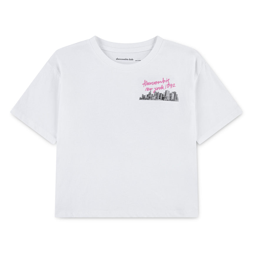 T-shirt Nyc Street 5-16ans-Abercrombie Kids-Blanc-7-8-A&F-43AJ77-W1T-CLÉMENT