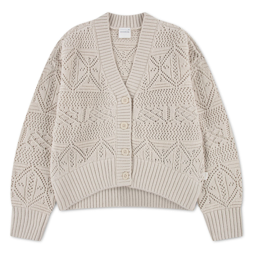 Gilet Tricot Boucle 5-18ans-Abercrombie Kids-Beige-7-8-A&F-43AW09-X1U-CLÉMENT