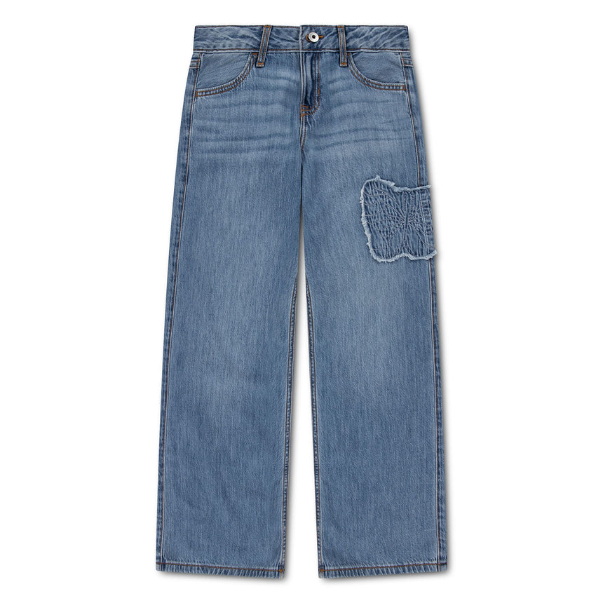 Jeans Évasé Butterfly 5-18ans-Abercrombie Kids-Denim-7-8-A&F-43AY06-DD8-CLÉMENT