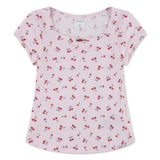 T-shirt Rosette Pointelle 5-18ans-Abercrombie Kids-Rose-7-8-A&F-43AY71-APJ-CLÉMENT