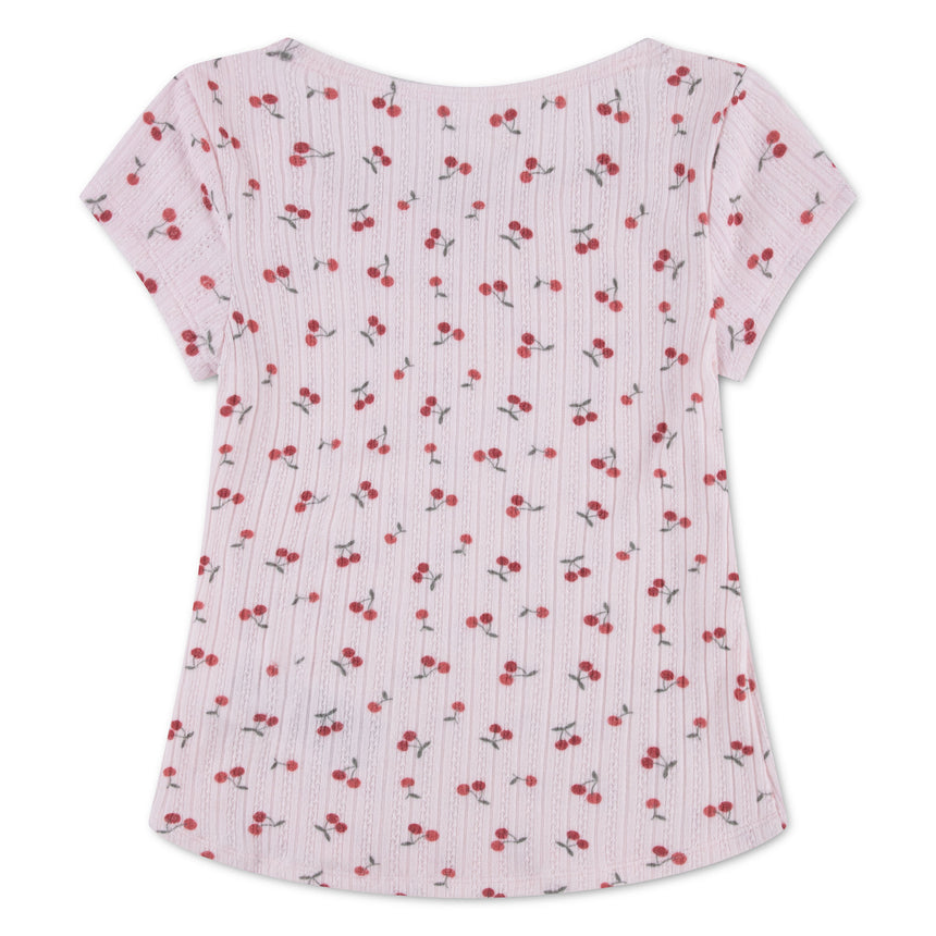 T-shirt Rosette Pointelle 5-18ans-Abercrombie Kids-A&F-43AY71-APJ-CLÉMENT