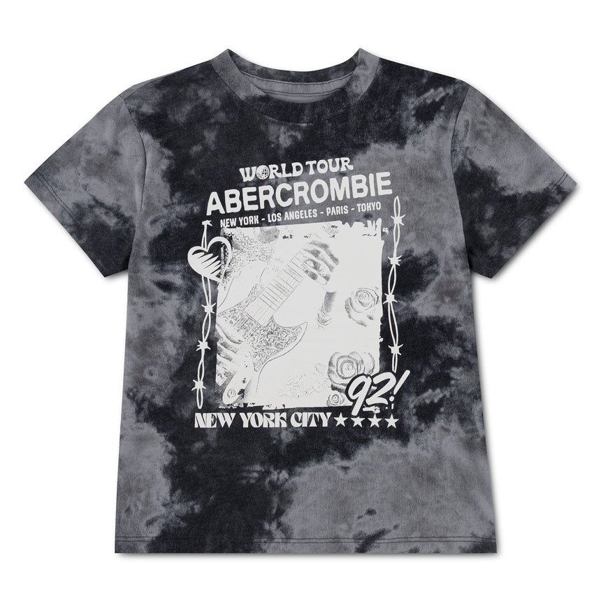 T-shirt Y2k Rock Classic 5-18ans-Abercrombie Kids-Noir-7-8-A&F-43CG10-K94-CLÉMENT