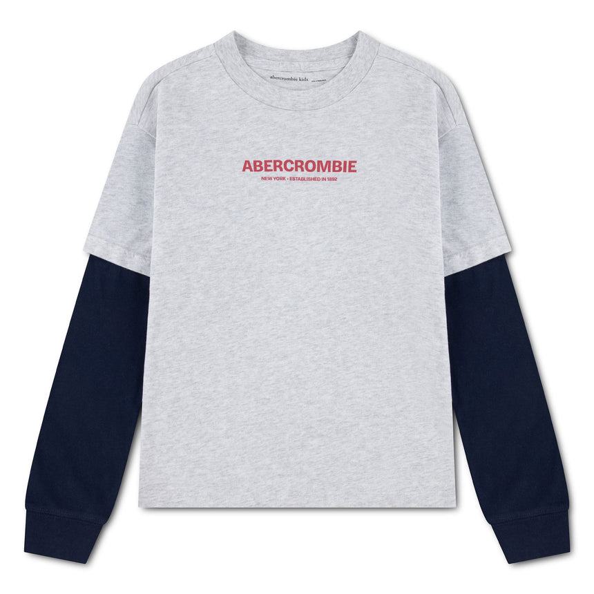 T-shirt Graphic 2fer 5-18ans-Abercrombie Kids-Gris-7-8-A&F-93AW17-GH3-CLÉMENT