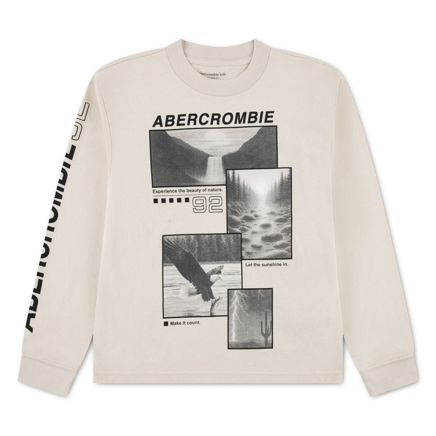T-shirt Athletic Dept 5-18ans-Abercrombie Kids-Beige-7-8-A&F-93CG83-X1U-CLÉMENT