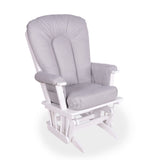 Chaise Berçante Bois - Blanc- Tissus sur commande spéciale-Goberce-Structure 401-GBE-B45-CHAISE-BLANC-CLÉMENT