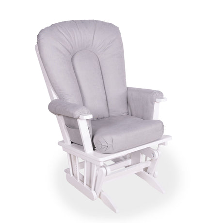 Chaise Berçante Bois - Blanc- Tissus sur commande spéciale-Goberce-Structure 401-GBE-B45-CHAISE-BLANC-CLÉMENT