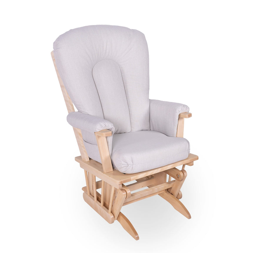 Chaise Berçante Bois - Naturel- Tissus sur commande spéciale-Goberce-Flip 610-GBE-B45-CHAISE-NATUREL-CLÉMENT